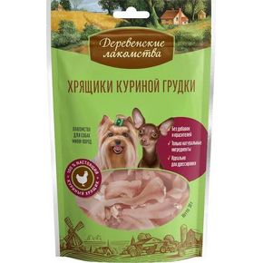 Деревенские лакомства Хрящики куриной грудки для мини-пород, 30г
