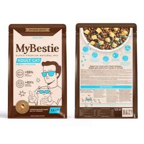 MyBestie Adult Fresh Chicken - Май Бести сухой корм для взрослых кошек со свежей курицей