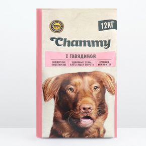 Chammy - Сухой полнорационный корм для собак средних и крупных пород с говядиной