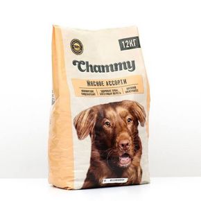 Chammy - Сухой полнорационный корм для собак средних и крупных пород мясное ассорти