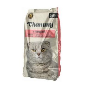 Chammy Сухой полнорационный корм для кошек с говядиной