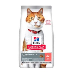 Hills Science Plan Adult STERILISED Salmone сухой корм для взрослых стерилизованныхкошек с лососем