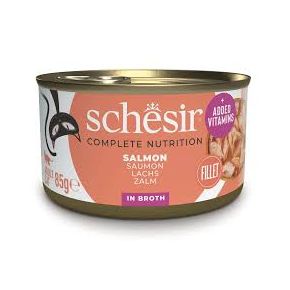 Schesir C&B для кошек лосось в бульоне 85 г