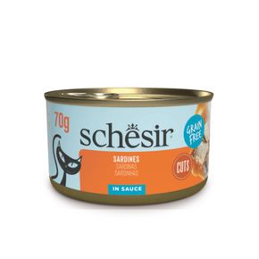 Schesir GRILL WHOLEFOOD для кошек сардина в соусе 70 гр
