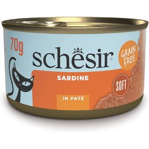 Schesir GRILL WHOLEFOOD для кошек паштет из сардины 70 гр