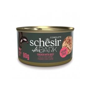 Schesir After Dark для кошек курица с говядиной в бульоне 80 гр