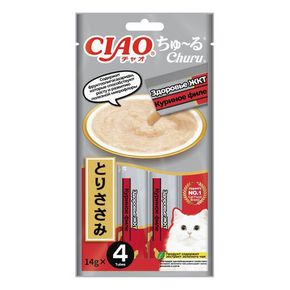 INABA CIAO Churu Здоровье почек, для кошек филе курицы 4*14 гр