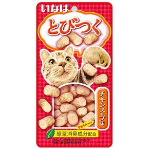 INABA Tobitsuku Запеченное лакомство для кошек со вкусом куриного бульона 25 гр
