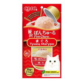 INABA CIAO Pon Churu Суфле-лакомство для кошек тунец Магуро 2*35 гр