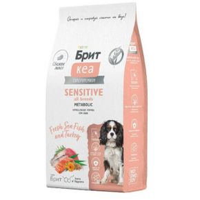 Brit Care Dog Adult Sensitive Metabolic Сухой корм для собак всех пород с морской рыбой и индейкой
