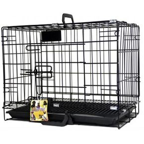 Happy Pet металлическая клетка для животного, 46x30x37 см, черная LEID-214MAJ