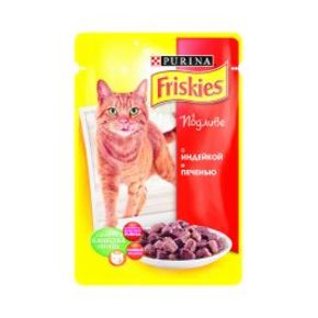FRISKIES® с индейкой и печенью в подливе 100 гр